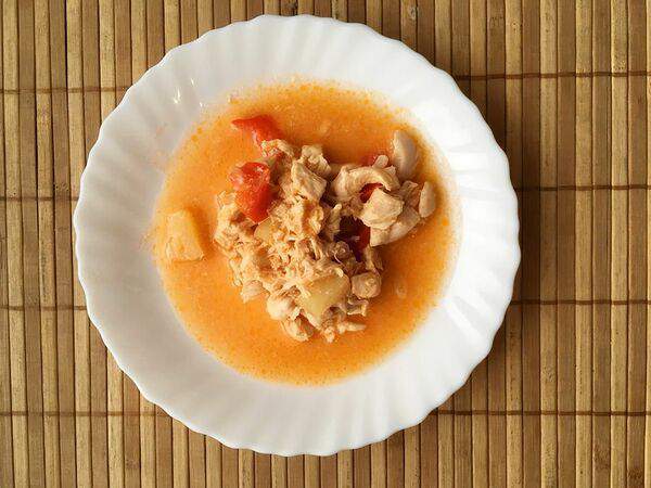 Кафе Мария - Кусочки куриного филе в кисло-сладком соусе