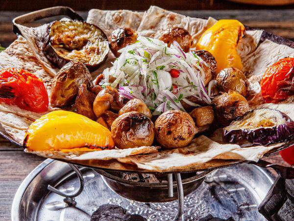 Ткемали - Садж из баранины