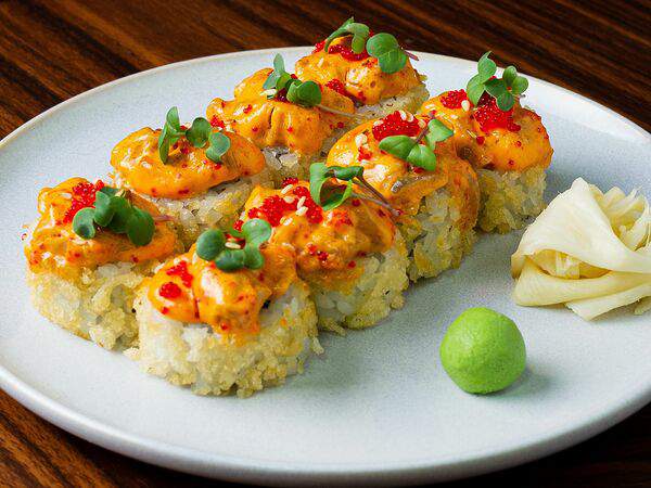 Clan - Запеченный ролл с тунцом и лососем