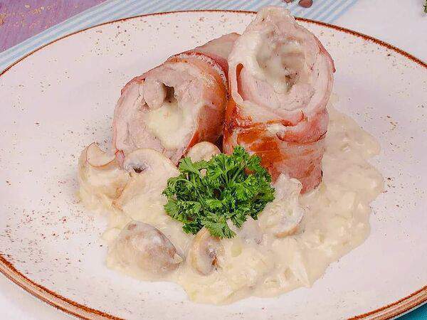 Винни  Пух - Индейка с сыром в беконе