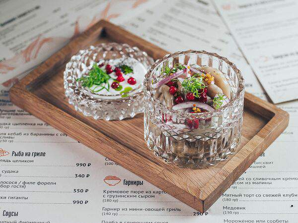 Novo. Ресторан современной русской кухни - Грузди белые со сметаной