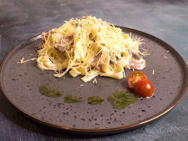 Голодный кролик - С ветчиной и грибами