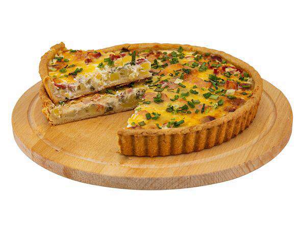 Белка тесто - Пирог с Копченостями