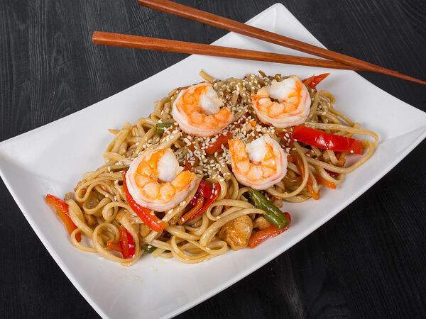 Аквасуши - Лапша с креветками