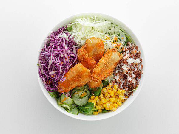 Dopamine Salads & Bowls - С9 криспи креветка с заправкой Азия