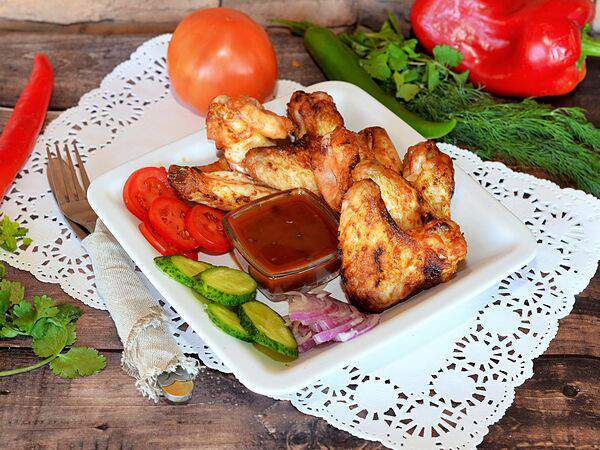 Донер кебаб - Шашлык из куриных крыльев