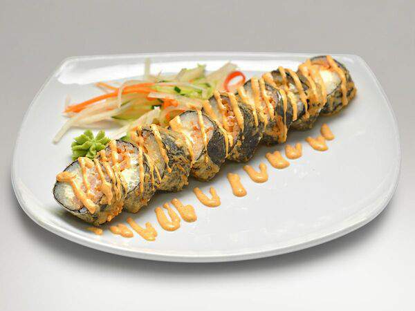 Зебры - Ролл темпура с тигровой креветкой и соусом спайси