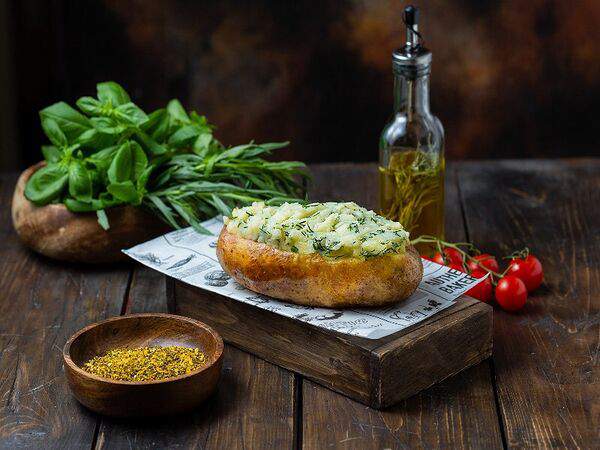 Potato best - Картофель печёный с растительным маслом и укропом