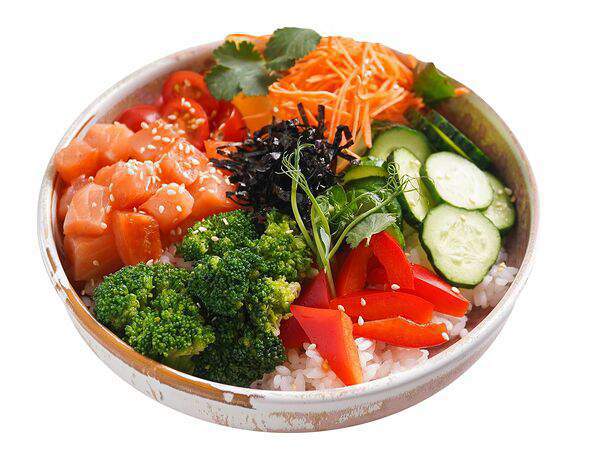 Сахар - Боул с лососем