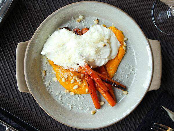 Мясо & Рыба - Морковь гриль со сливочным кремом