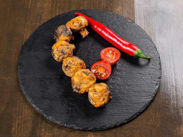 Лаваш - Шампиньоны на мангале