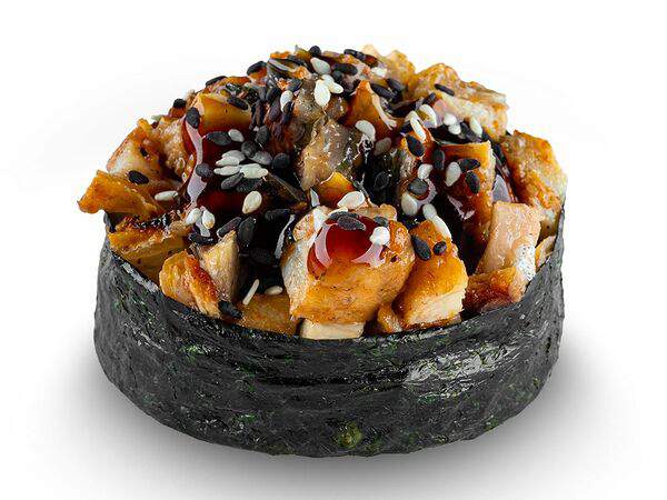 Белый рис - Гункан с угрём