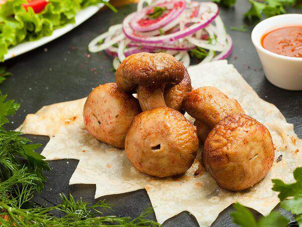 Трапеза - Шашлык из шампиньонов