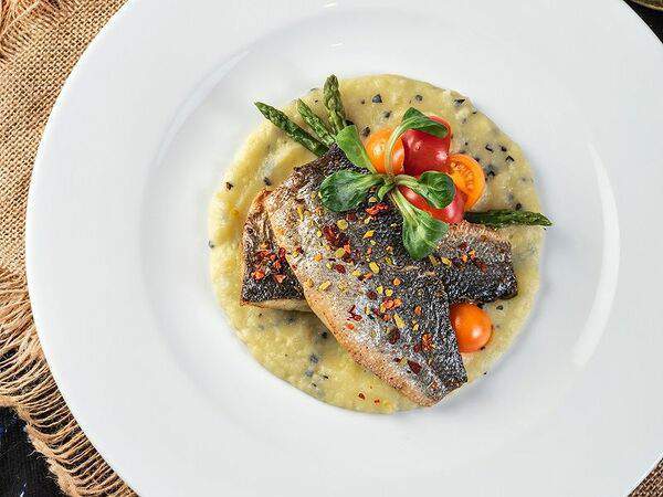 Джентльмены удачи - Сибас с овощами гриль