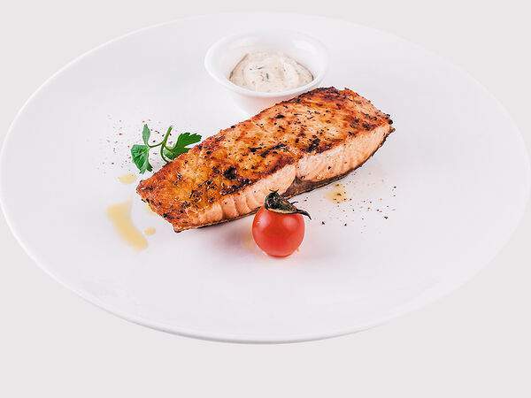 Самое популярное кафе - Стейк лосося