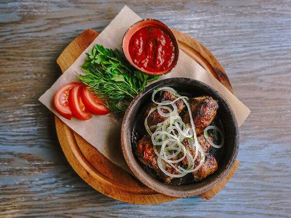 Кинза - Люля-кебаб из говядины и свинины