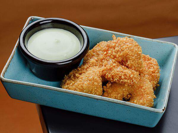 Четыре сына - Креветки в кукурузной панировке