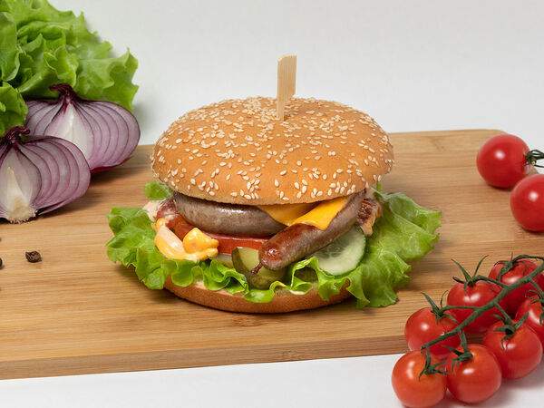 Шаурма & Бургер - Бургер с сосиской улитка