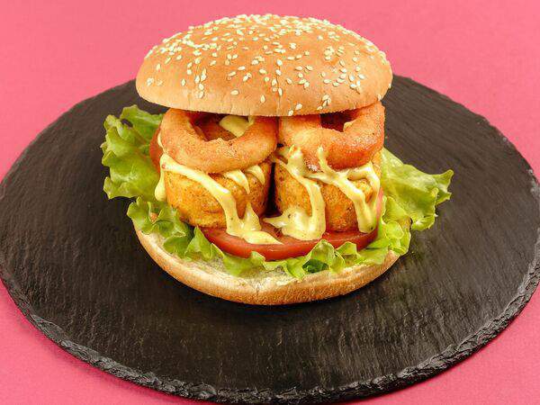 Лаваш - Веган-бургер с морковной котлетой