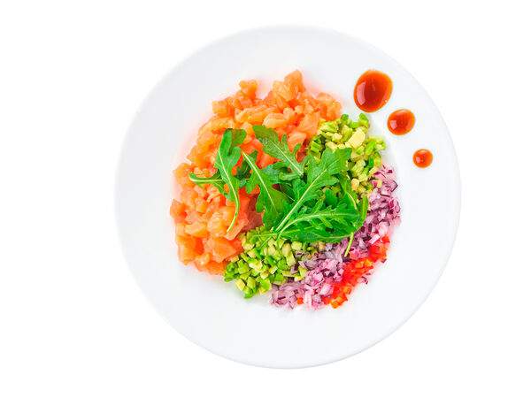 Мандарин - Тар-тар из лосося