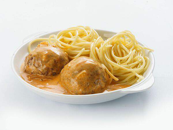 Мастер ланч - Тефтели из говядины с макаронам