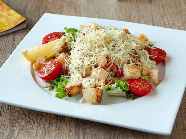 Чашка - Аве цезарь с креветками