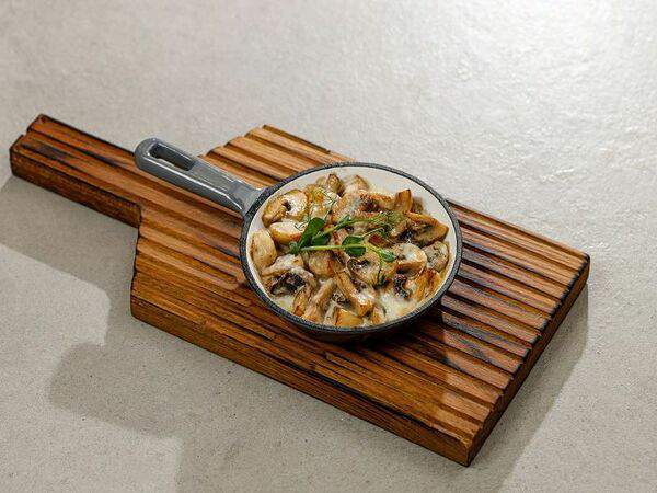 ЛайкиПарк - Грибы запечённые со сливками и сыром Моцарелла