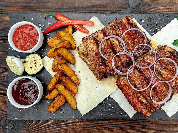 BBQ Burger - Сет Свиные пластины