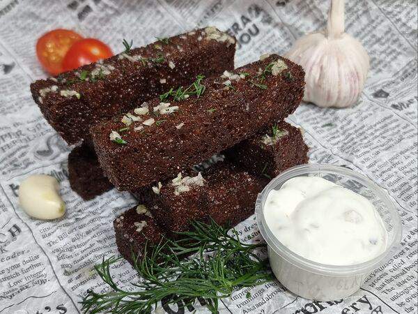 Kitchen Food - Гренки с чесноком