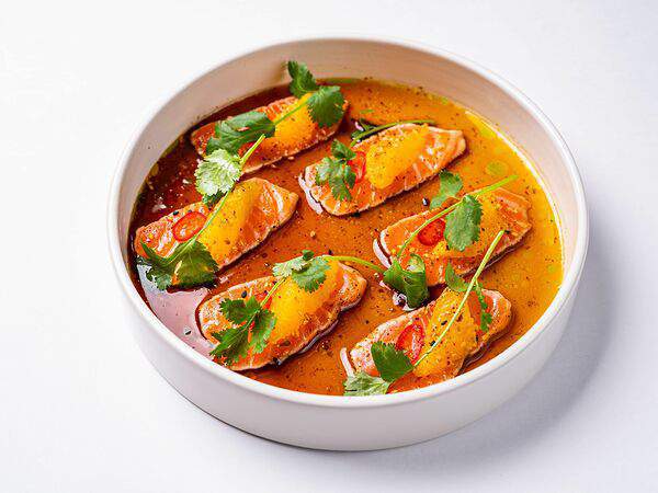 Клево - Татаки из лосося с апельсином