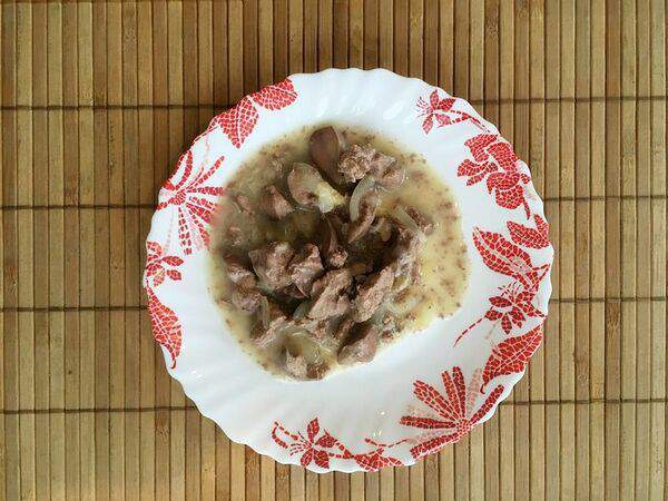 Кафе Мария - Печень по-строгановски