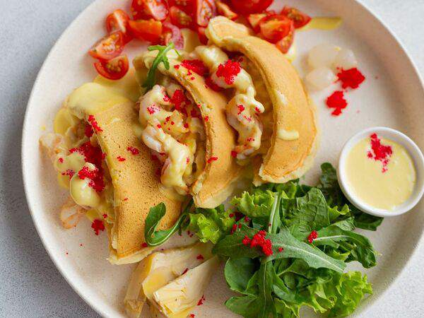 Барин Сметанин - Скрэмбл с лангустинами и крабовым мясом