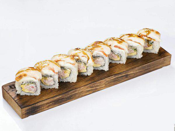 Суши Мос - Запеченный с лососем и моцареллой