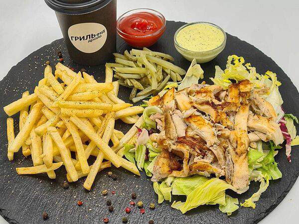 Грильфуд драйв - Донер Бокс с картофелем фри