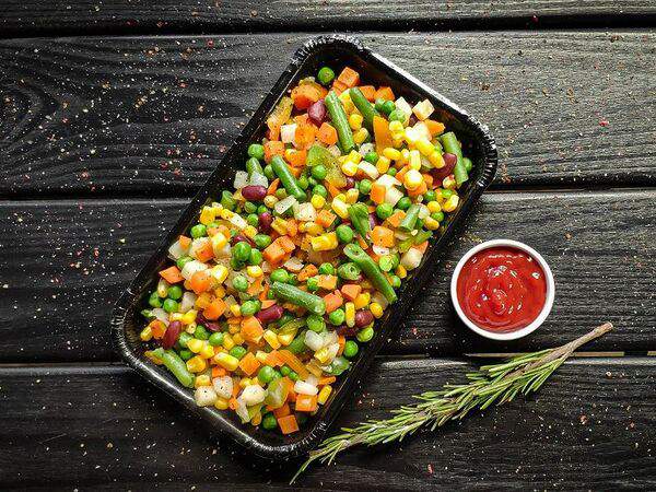 BulbaFrites - Овощи по-мексикански с наггетсами