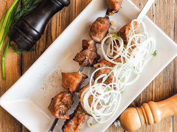 Кафе Арагви - Шашлык из cвинoй шеи