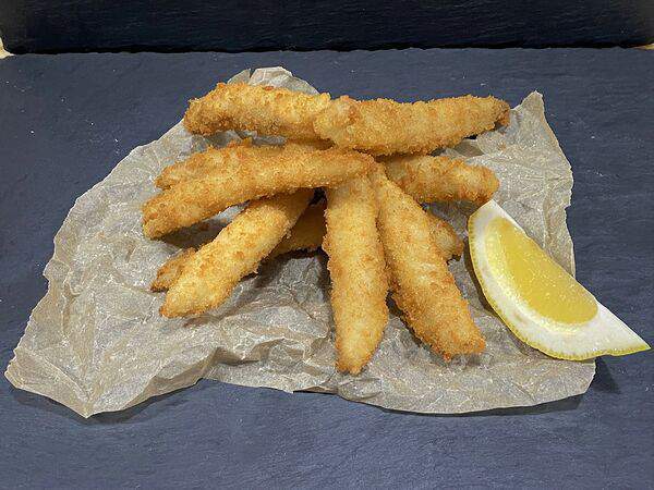 Лосось sushi & oysters - Морской окунь в хрустящих сухарях