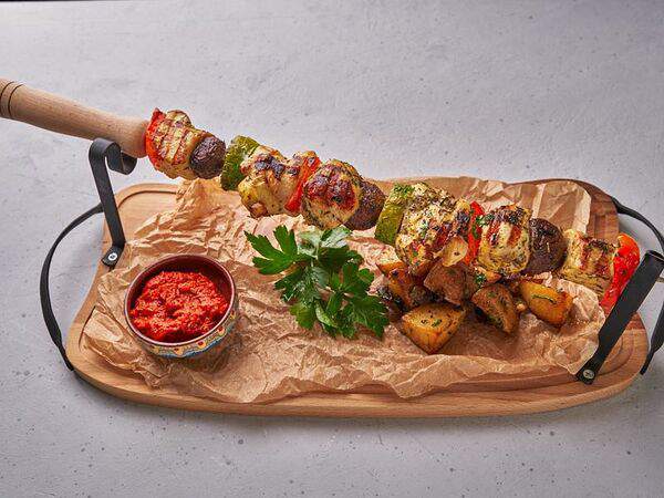 Булгур - Шиш от свински врат