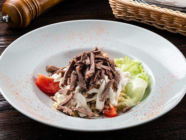 Дом папочки - Салат из языка с грибами