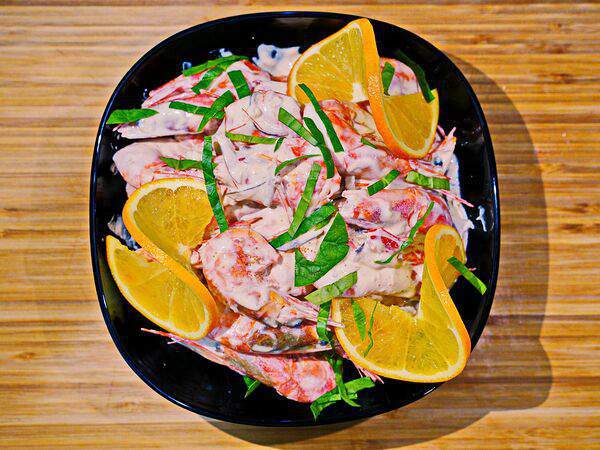 Хмельная территория - Креветки, жаренные в сливочном соусе 90-120