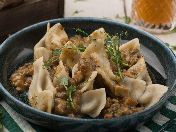 Маймун - Квари с картофелем и грибным соусом