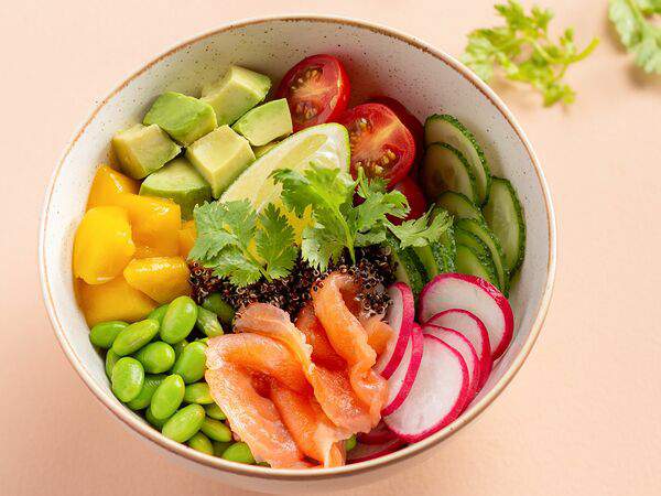 Шоколадница - Поке со слабосолёным лососем