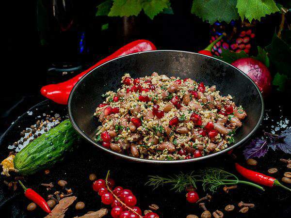 На дровах - Лобио с орехами