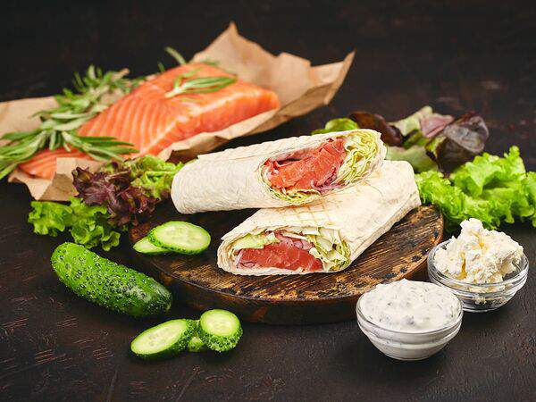 Шаурма ВЛАВАШЕ - Шаурма с Лососем и сливочным сыром