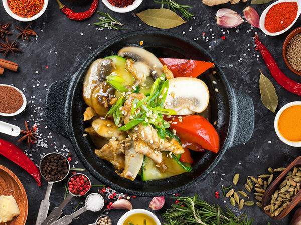 Redwok - Курица с шампиньонами в соусе терияки