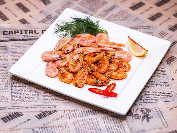 Капитал Grill & Beer - Креветки пивные отварные или острые жареные