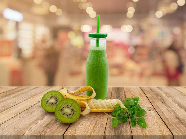 Тук-тук панда - Шейк банан-киви-базилик