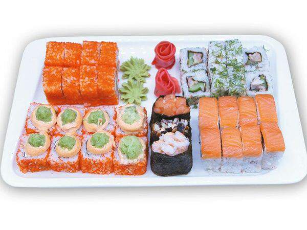 Угли - Ассорти с суши-гункан