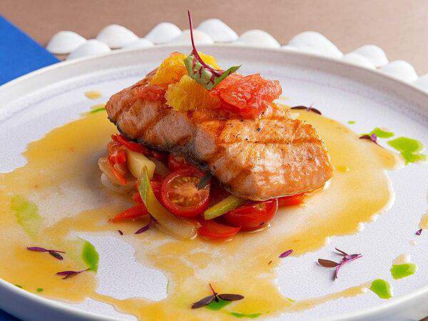 Fergana - Семга с цитрусовыми овощами