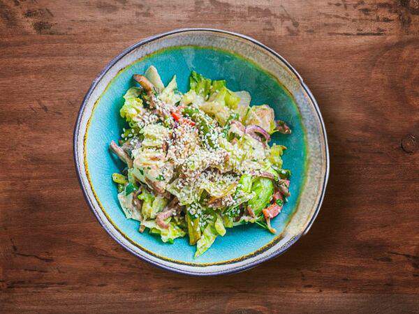 Кинза - Тамар с грибами и языком